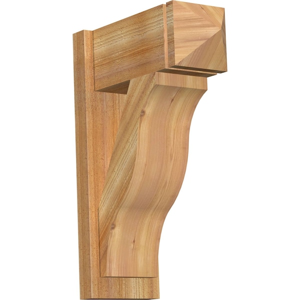 Ekena Millwork Funston Rough Sawn Arts and Crafts Outlooker, Western Red Cedar, 8"W x 18"D x 26"H OUT08X18X26FST03RWR - main